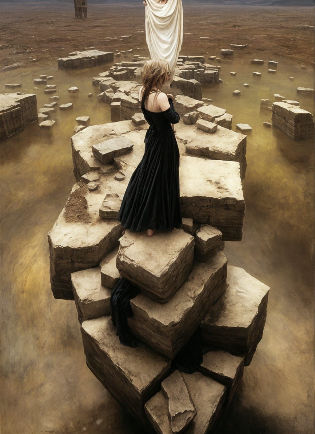 She has Surmounted the Rocks! +