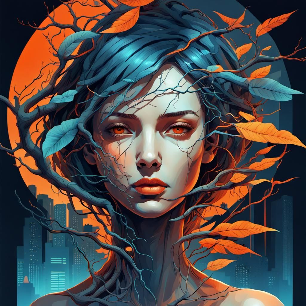 branched portrait  by @dae