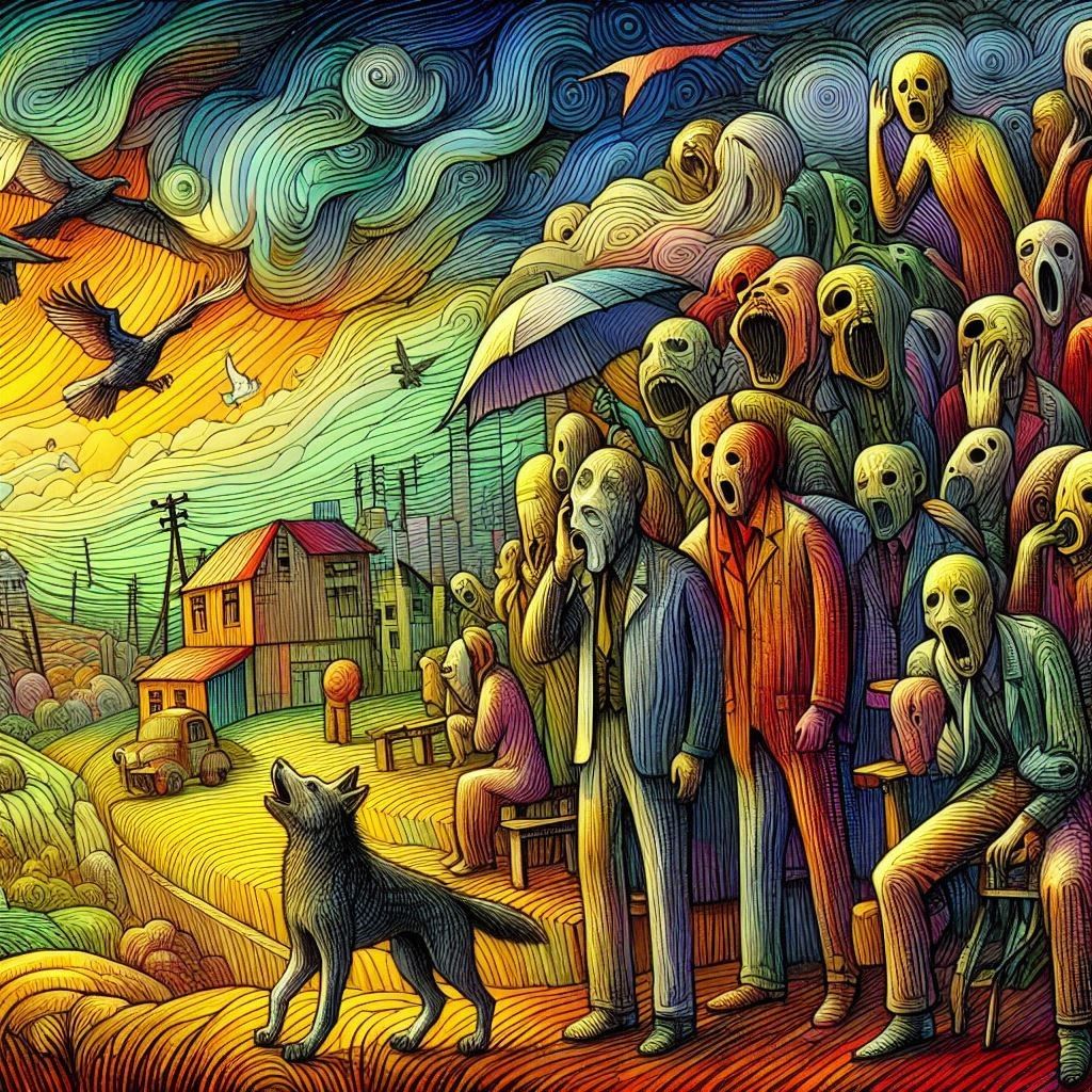 In the countryside there is always a dog howling