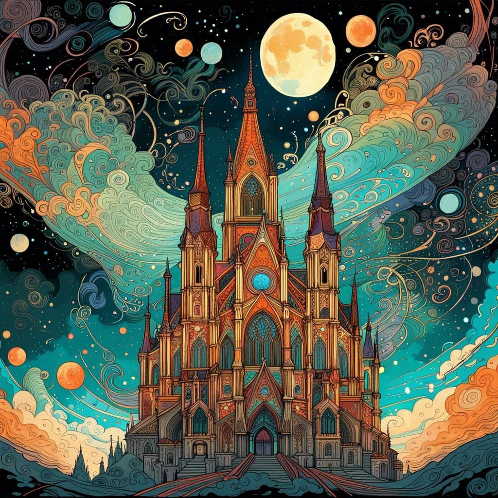 Dreamland Gothic Church  by @CatFish