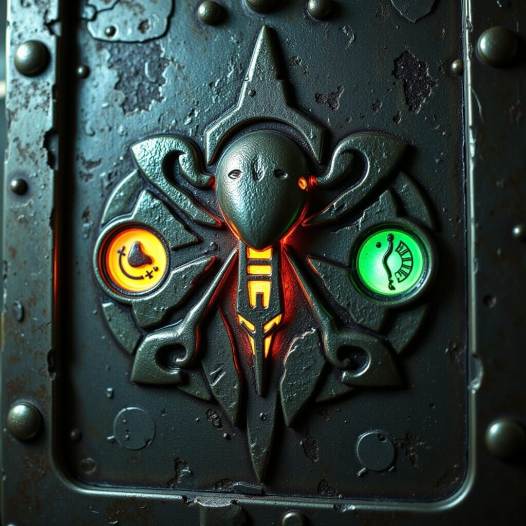 <lora:Ancient Aliens:1.0> ancient stone switches with alien symbols with glowing undertones