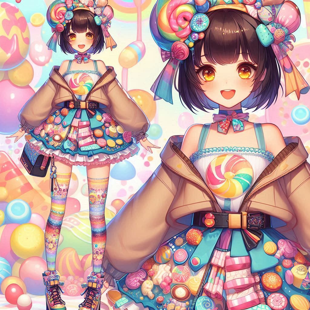 Candy outfit 👩🏻🌙🐇🌈