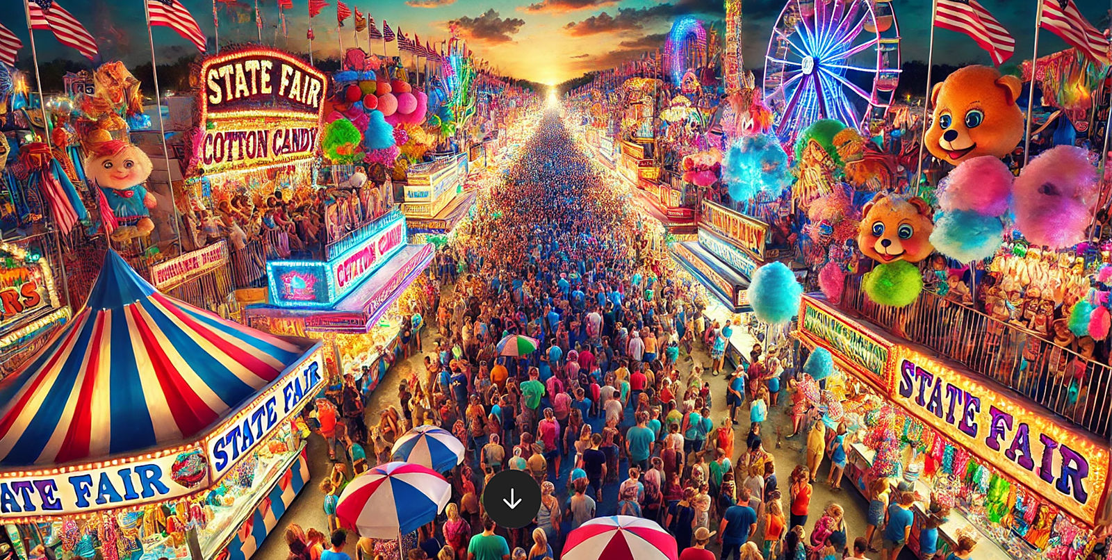 The Colorful, Crowded Midway