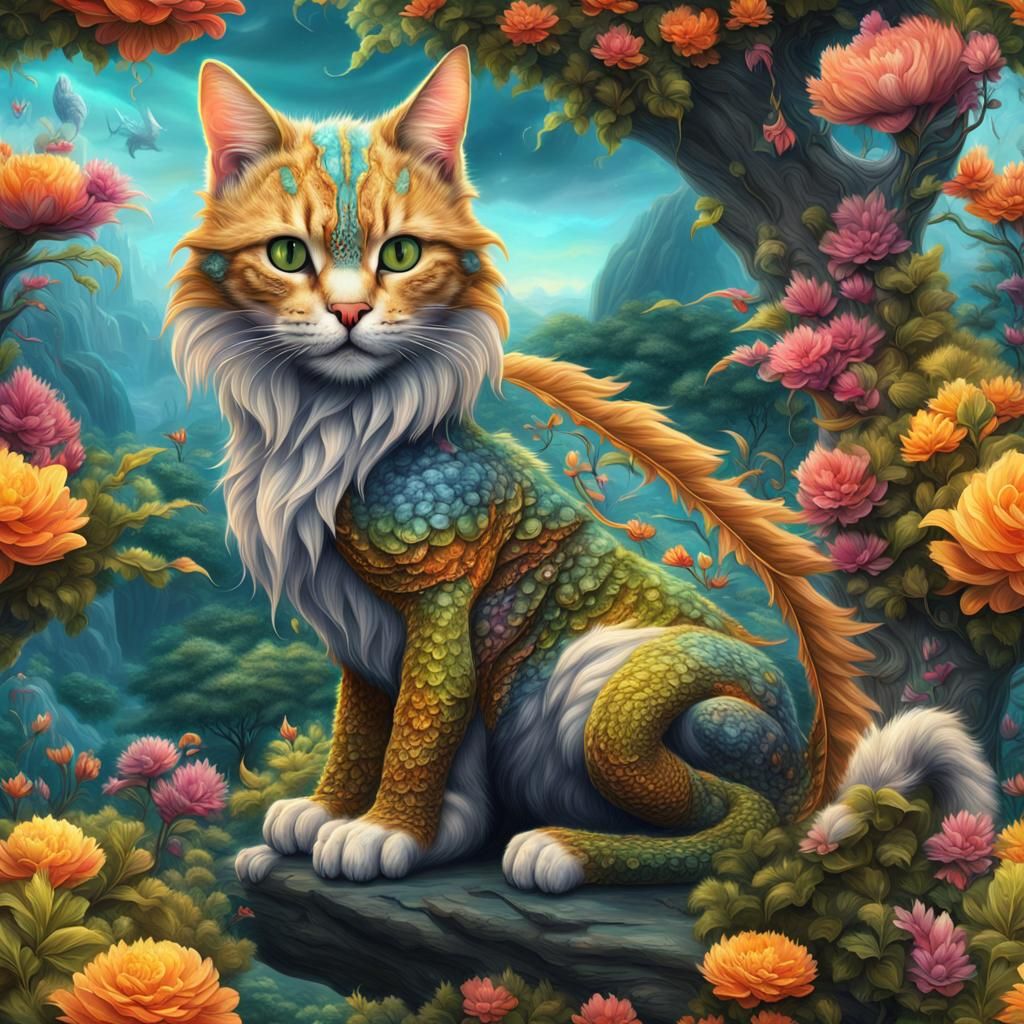 Whimsical cat...