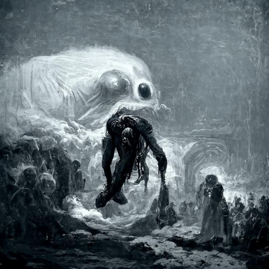 An Eldritch God crawling through a tear in space and time to...
