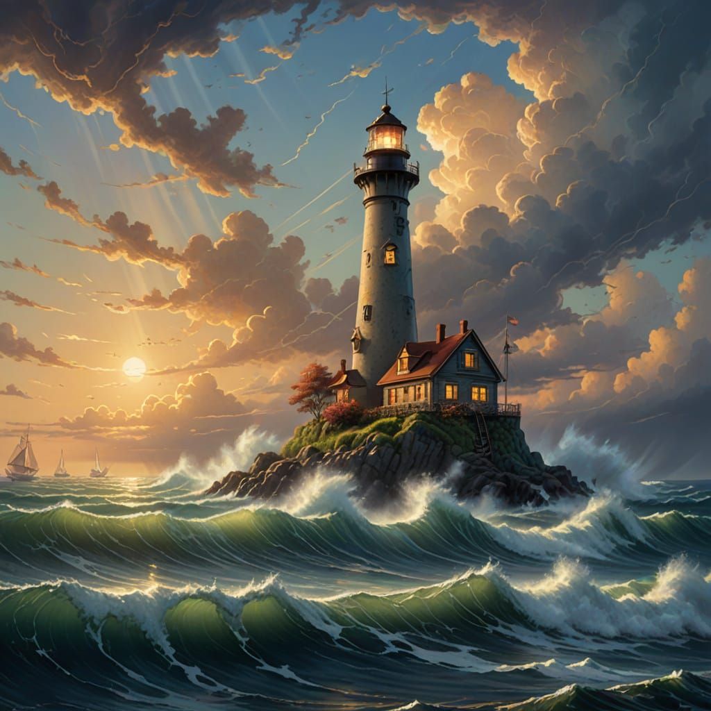 lighthouse  by @Ithil