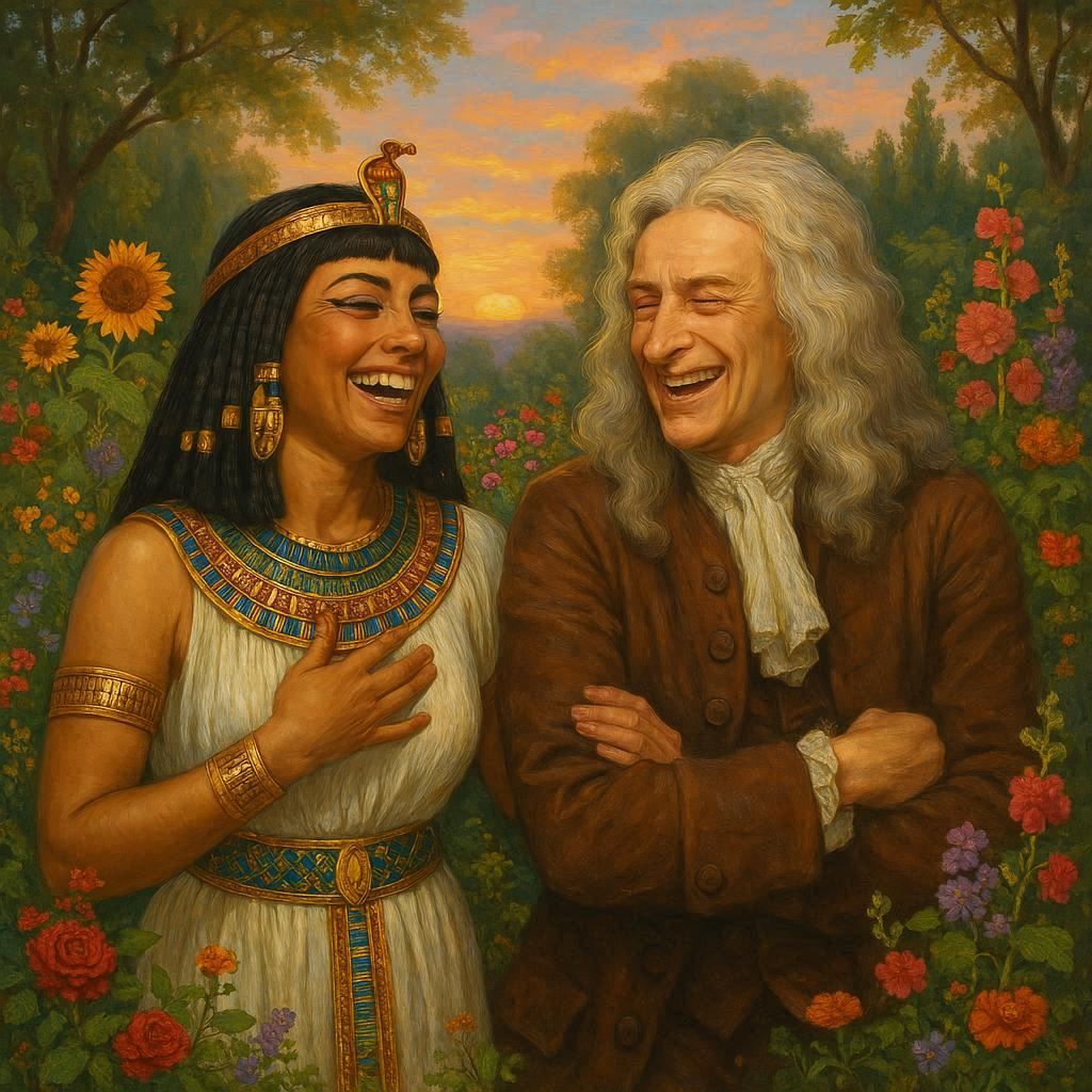 Friendship of Cleopatra and Isaac Newton