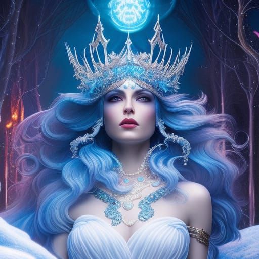 The Ice princess series - AI Generated Artwork - NightCafe Creator