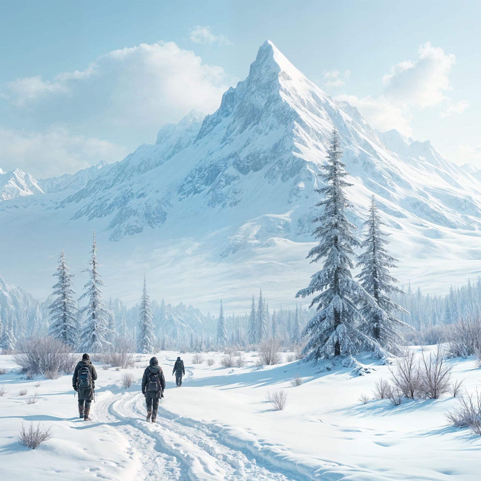 Snow-Capped Trails  by @Ajfanthony