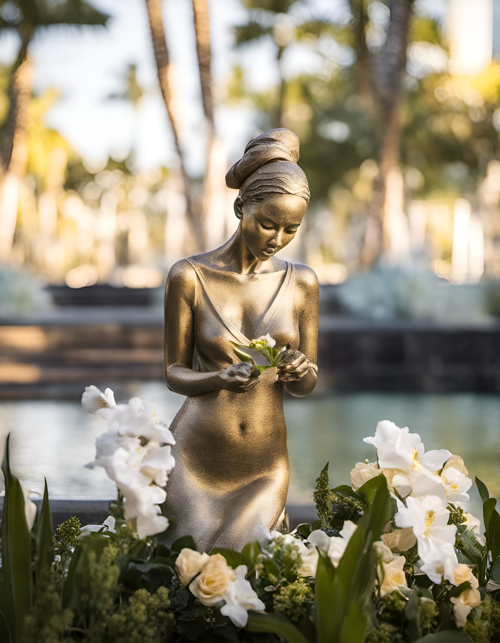 Sculpture and Reflecting Pool, Hawaii
