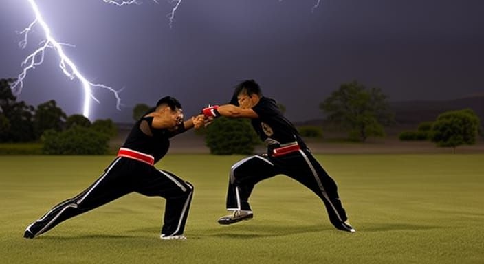 Everybody Was Kung-fu Fighting Those Kicks Were Fast As Lightning - AI ...