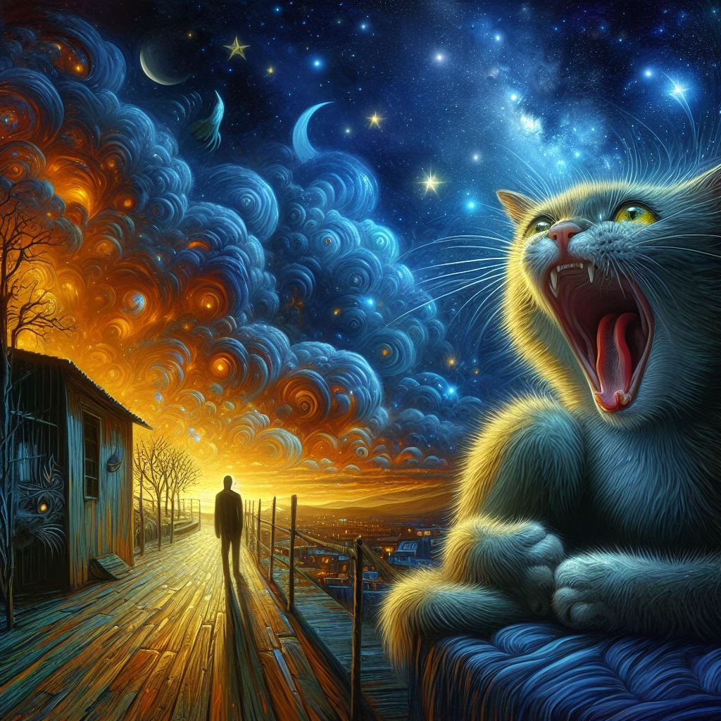 Poème de Paul Eluard Le chat s’établit dans la nuit pour crier, Dans l’air libre, dans la nuit, le chat crie. Et, triste...