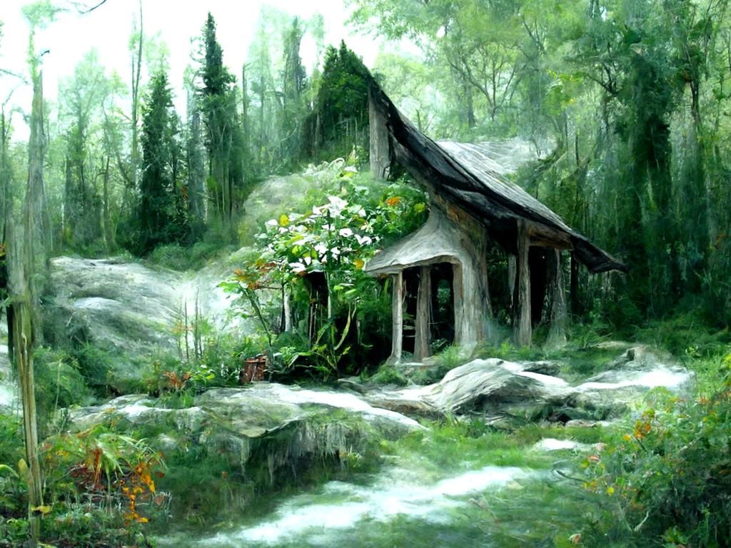 Secluded home in the wilderness