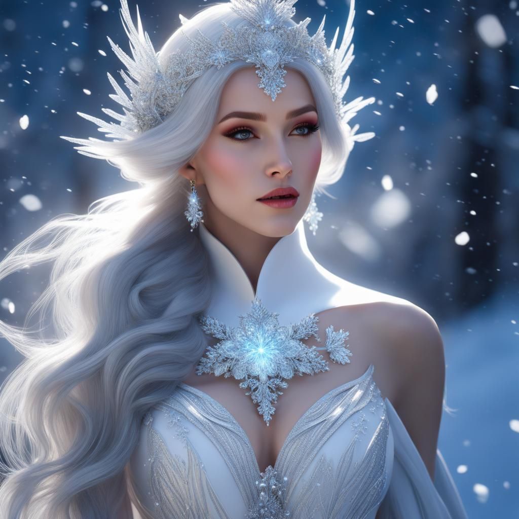 White Winter Solstice - AI Generated Artwork - NightCafe Creator