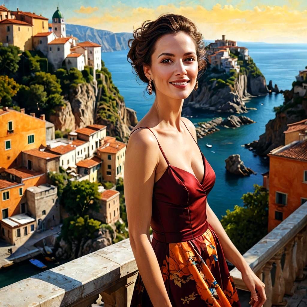 Photorealistic Portrait of a Charming Lady in Haute Couture