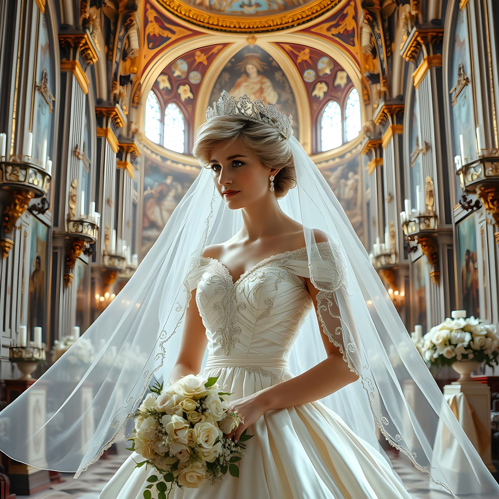 Princess

Princess Diana during
her royal wedding

--sref 3546872116

--sref 3362877307  by @Artificial Intelligence Artist