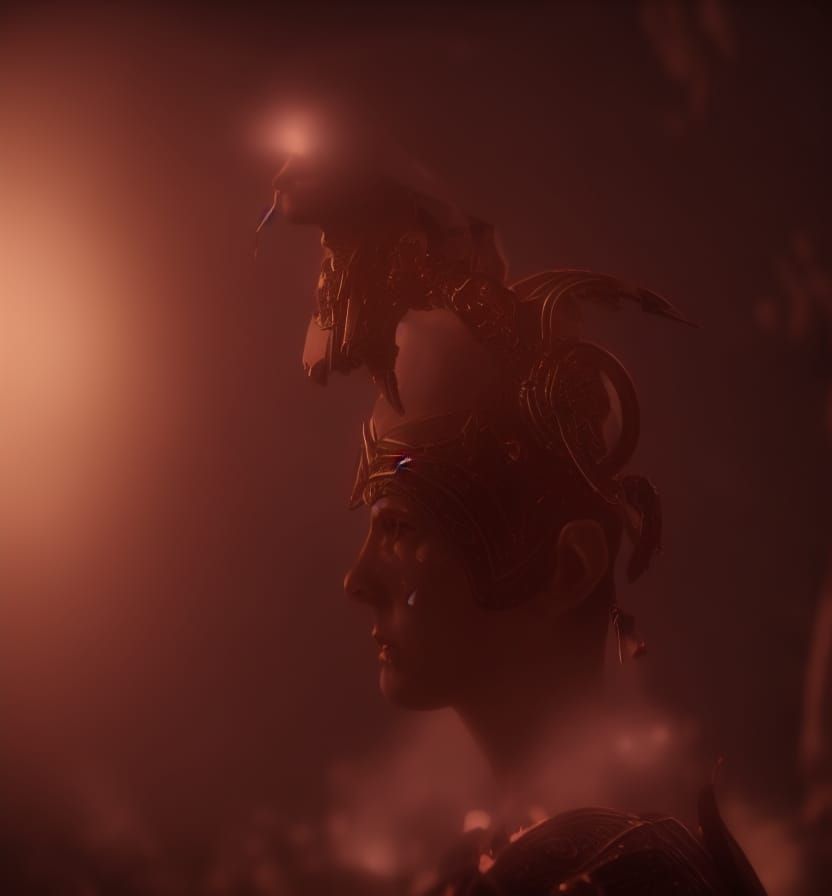 Machine Elf intricately detailed hyperdetailed dynamic light...