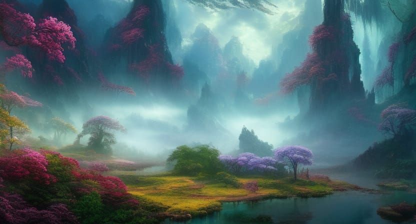 planet full of life and colour in spring