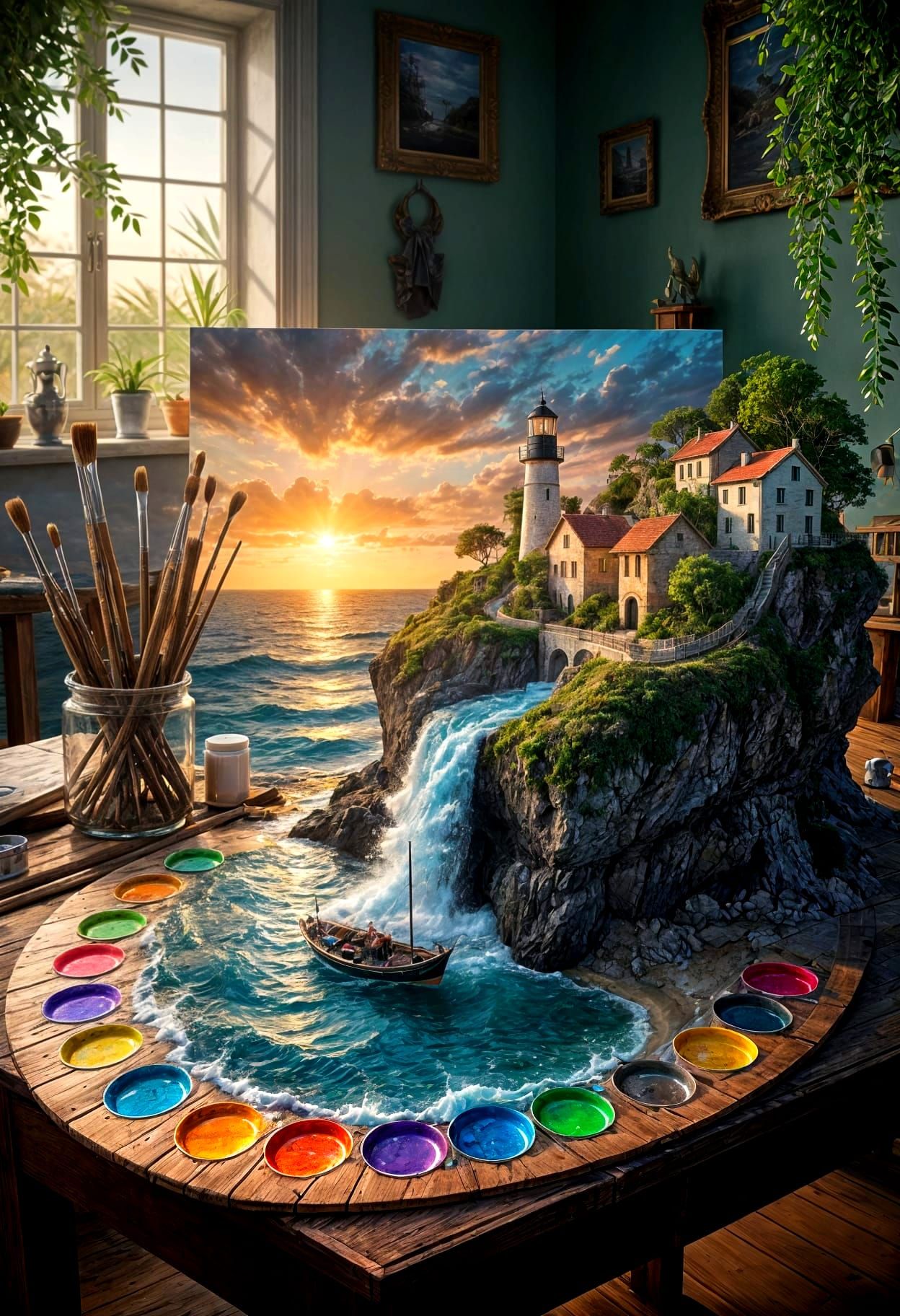 Some artists paint with colors, others let entire seas spill into their hands  by @Marijana