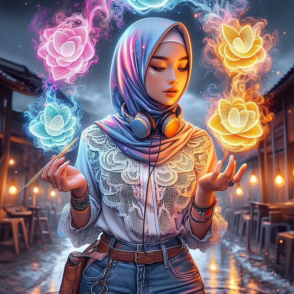 Charming roti canai spreader by village girl (version 6)