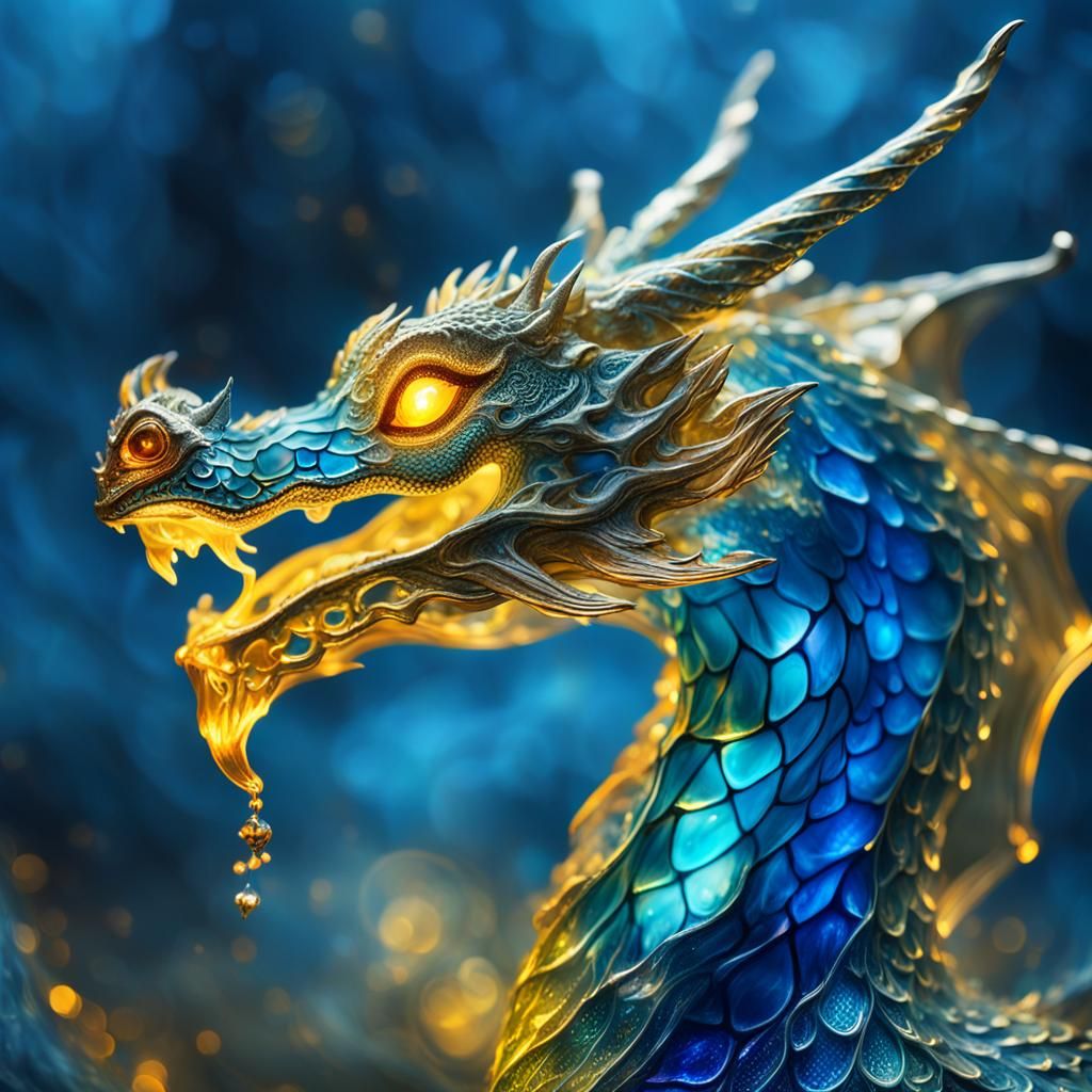 Glass dragon  by @Crisp