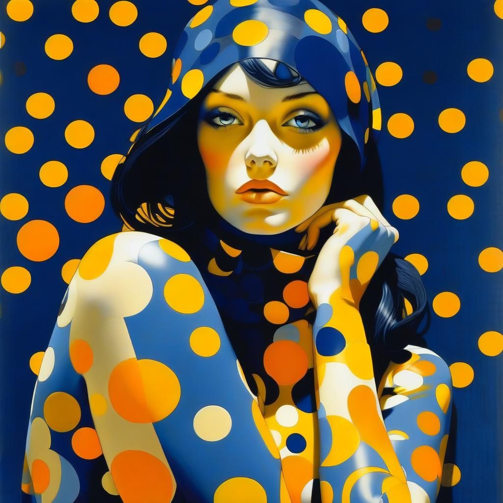 Portrait, polka dot style.