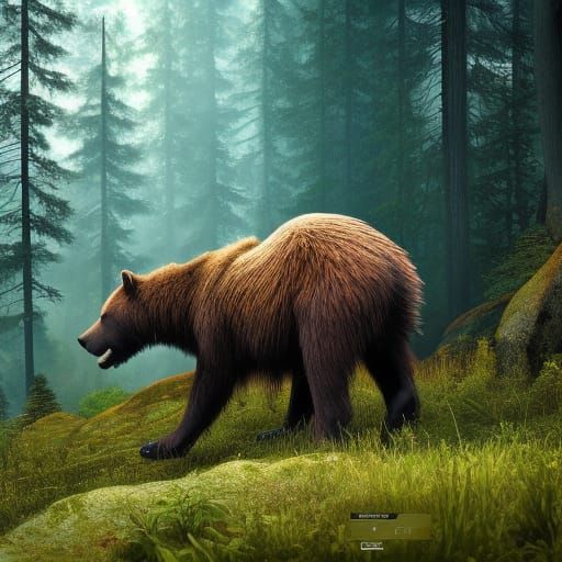 Grizzly bear 3 - AI Generated Artwork - NightCafe Creator