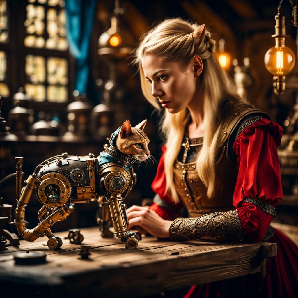 A Medieval Inventor  by @Helek Shun