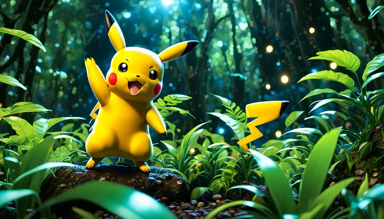Magnetar deuterium and tritium energized Dark Jungle PikaChu...