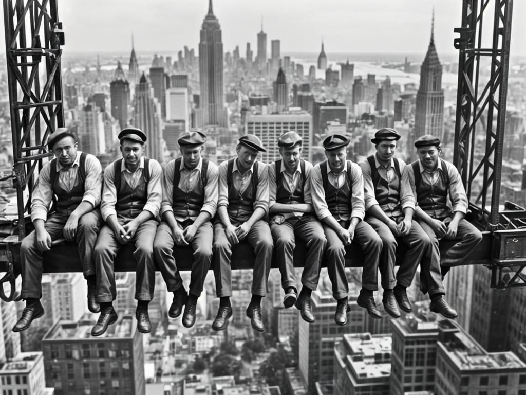 New York construction workers 1920