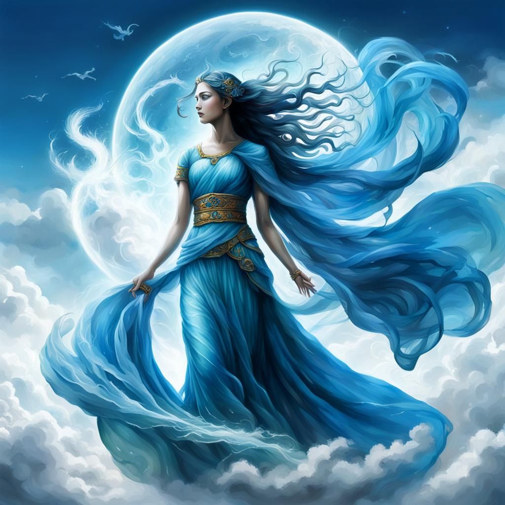 Goddess of wind. 2 - AI Generated Artwork - NightCafe Creator