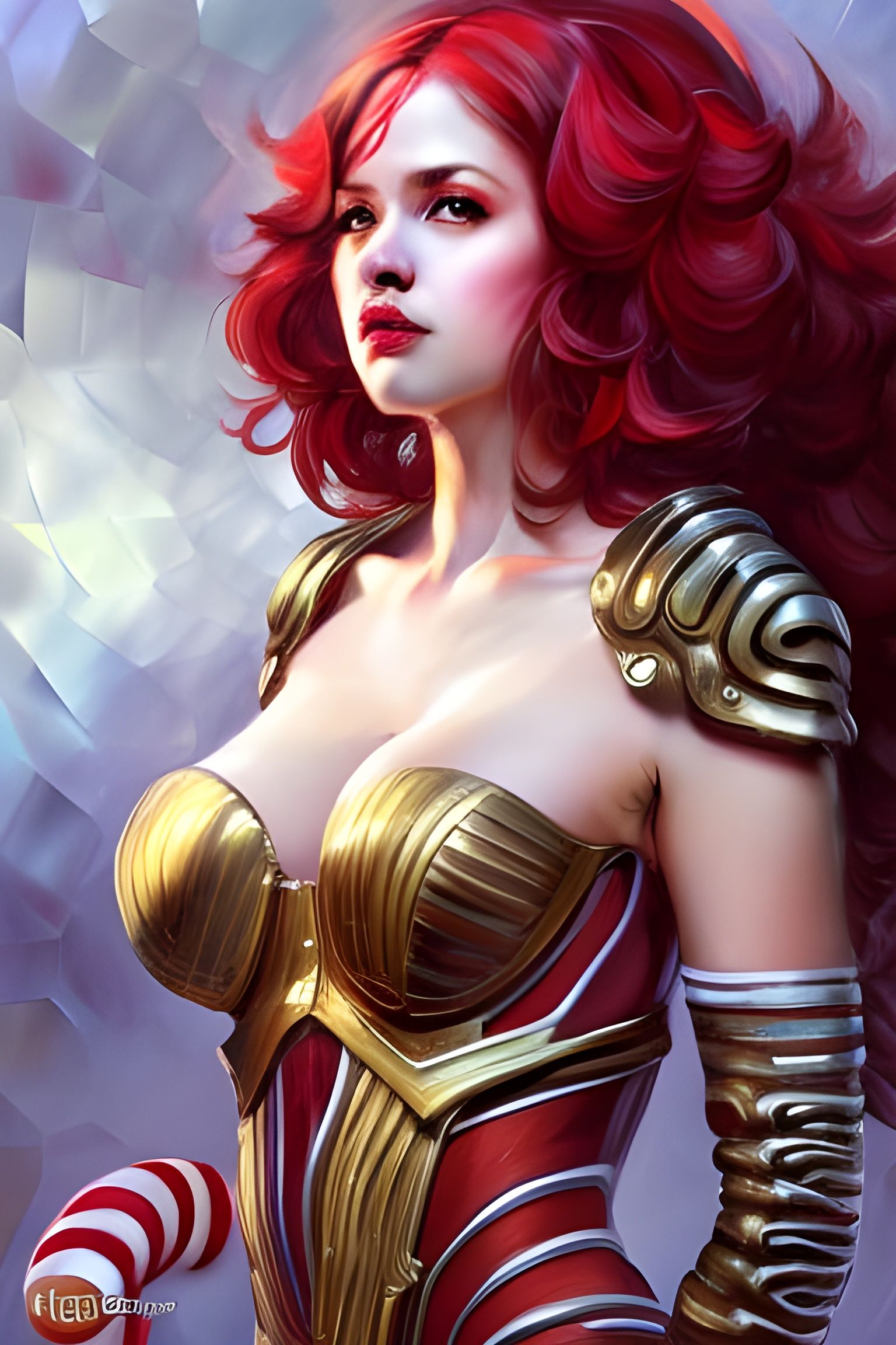 Candy cane queen AI Generated Artwork NightCafe Creator