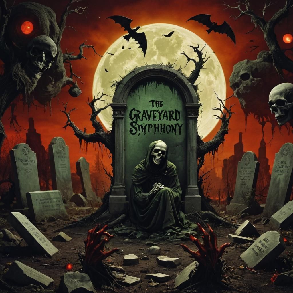 Album cover for the fictional band "Graveyard Symphony"