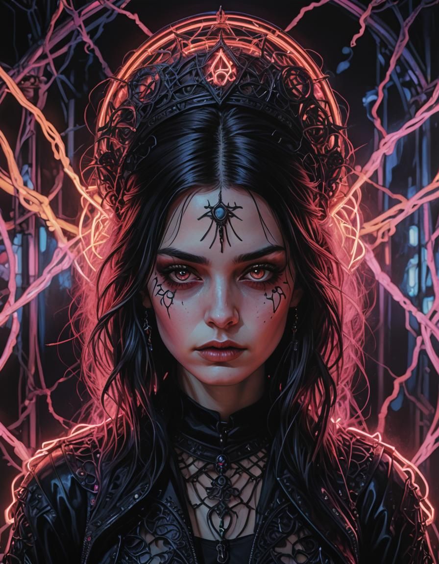 Goth Girl Black Lit