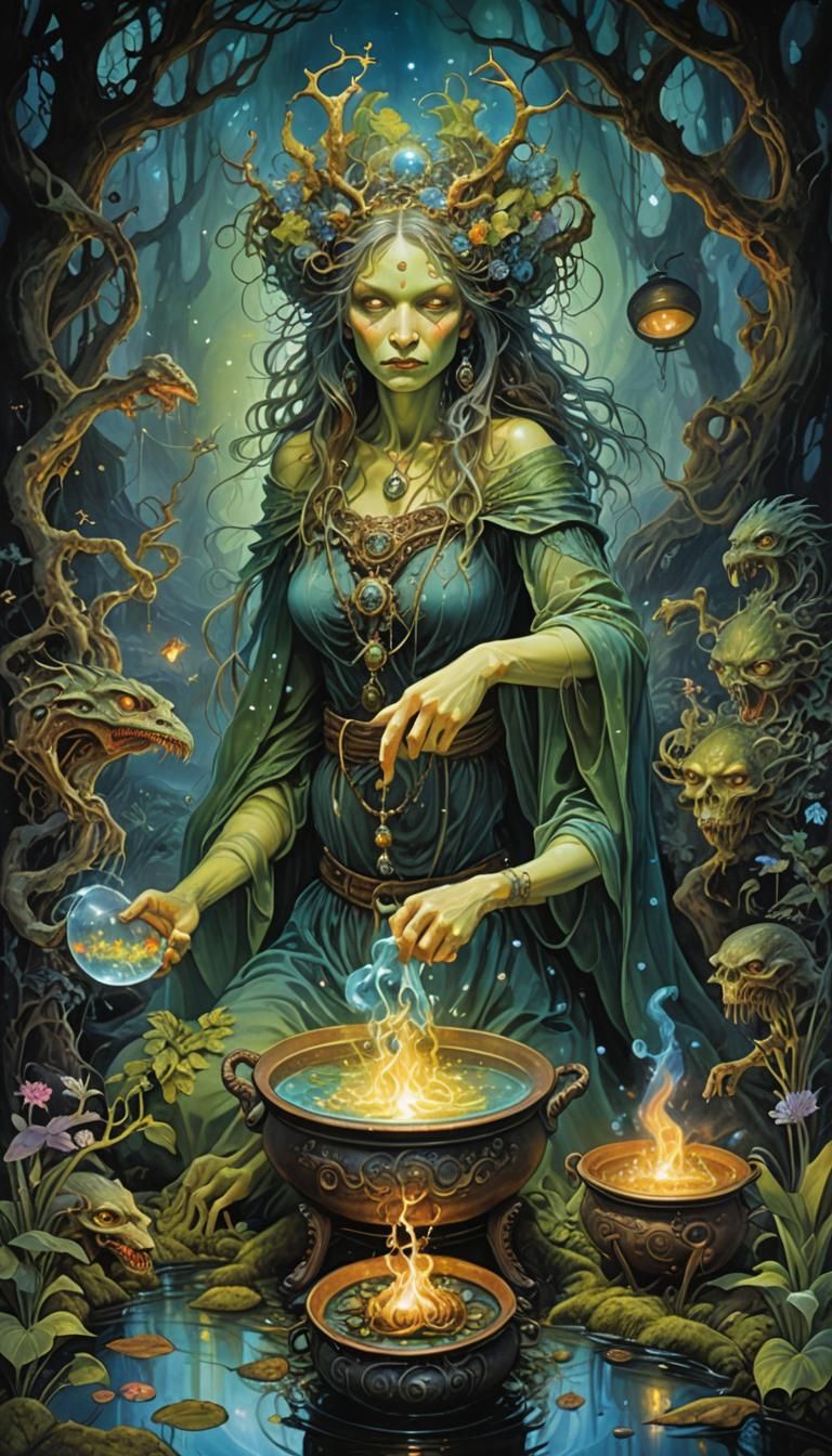 Double Exposure Collage Conceptual art Josephine Wall WLOP A...
