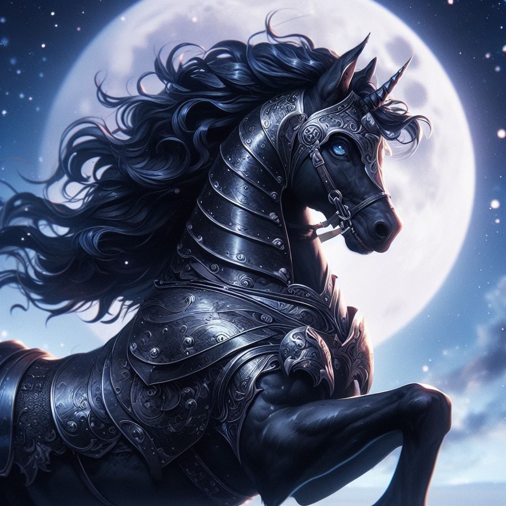 The Black Friesian Horse