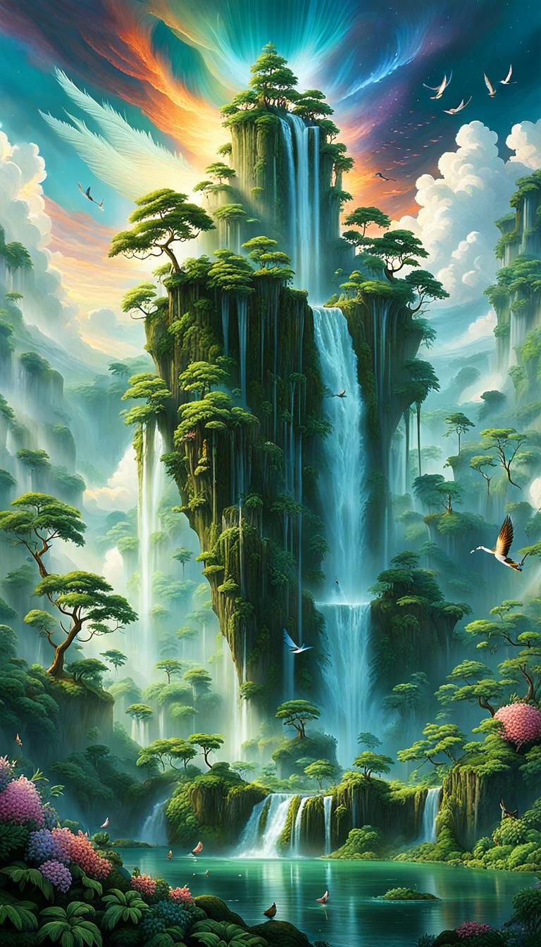 Epic Waterfall  by @GAi