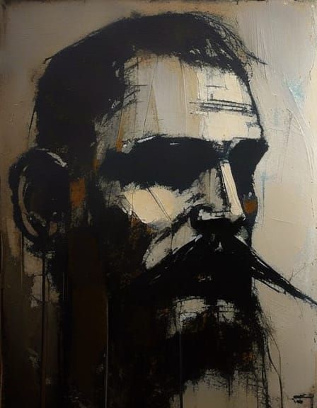 Young man's face
