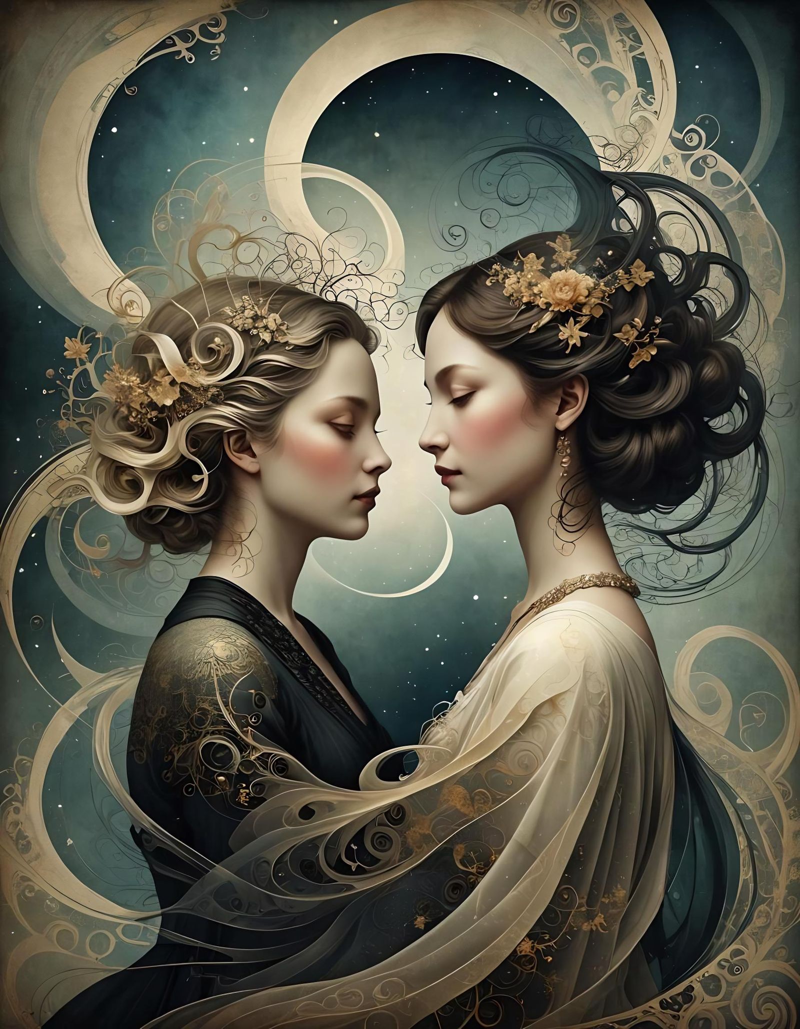 Life is a dance of opposites, both light and dark, joy and sorrow. Embrace both sides in yourself, accept ...  by @Deebee