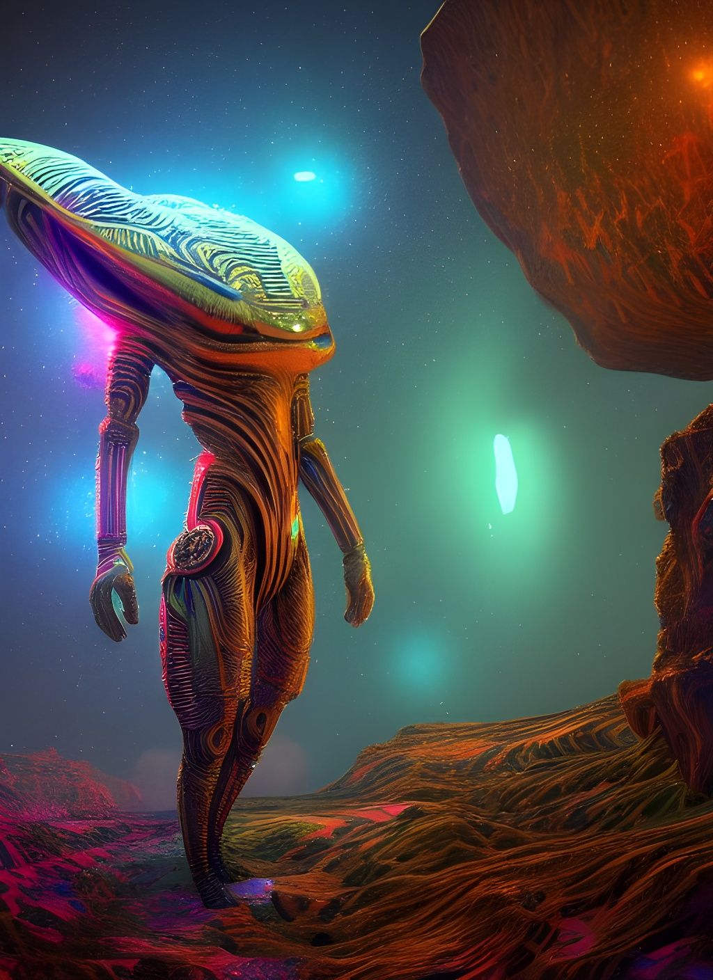 Alien Species 9 - Artwork - NightCafe Creator