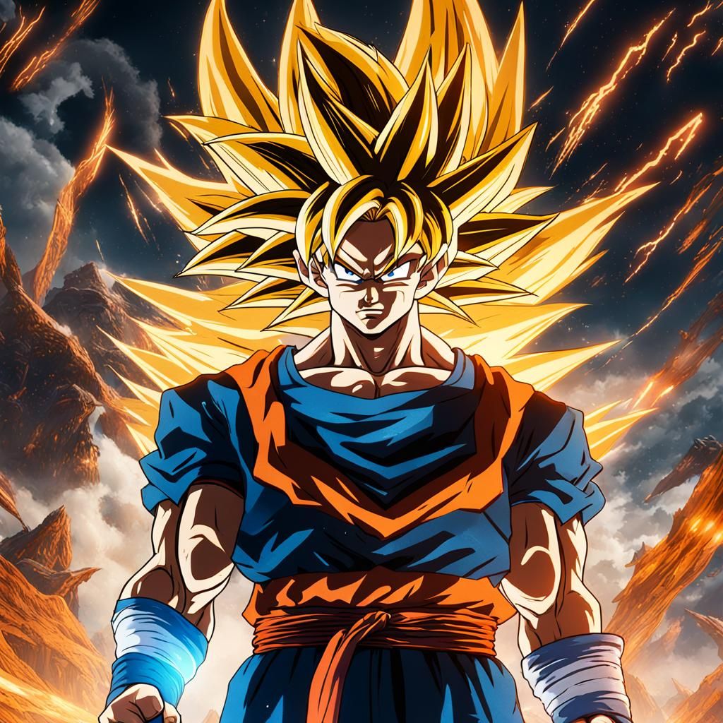 Goku Super Sayayin Phase 4 ozaru - AI Generated Artwork - NightCafe Creator