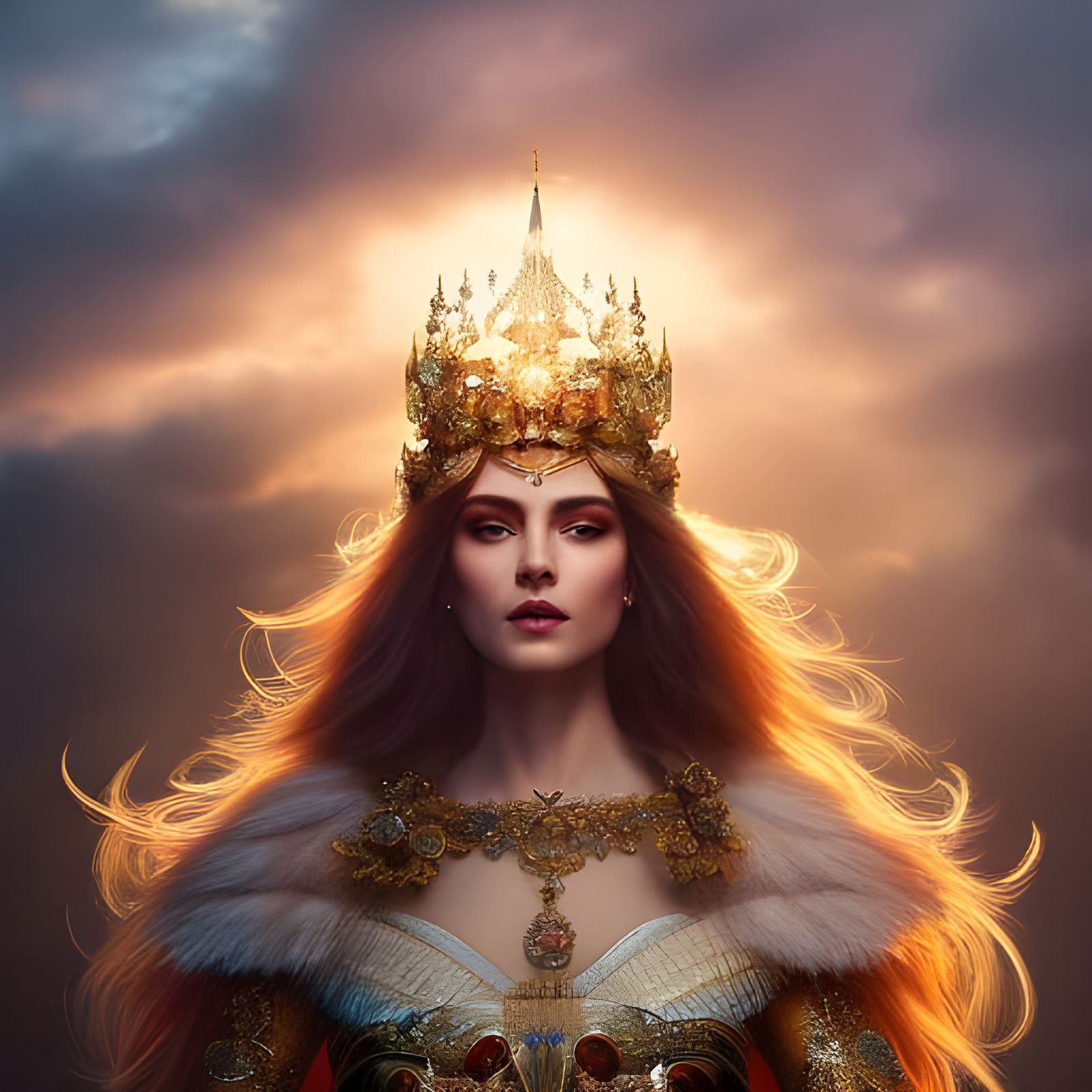 Queen and Crown in the Sunlight  by @Digital Bandit