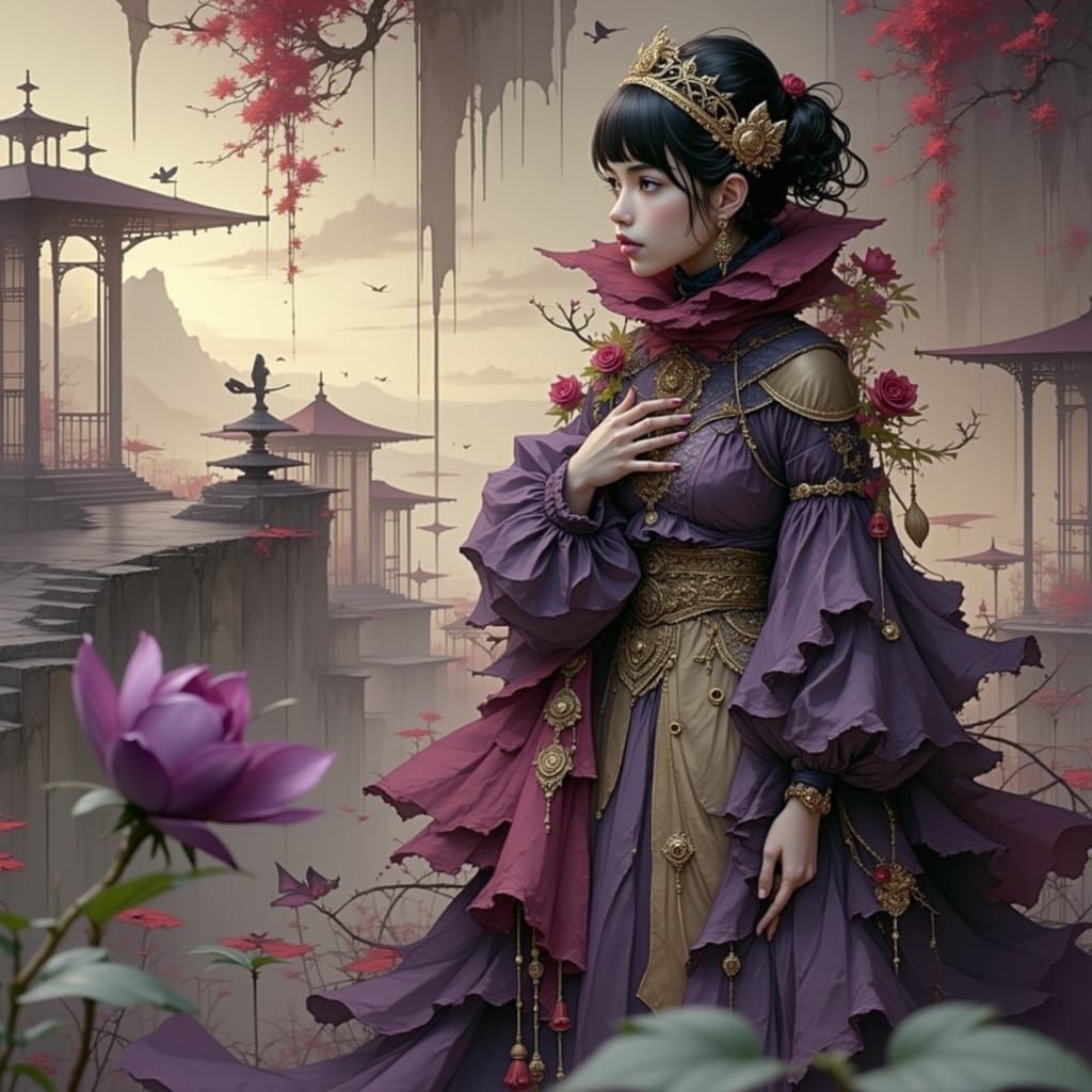 Delicate Purple and Plumb  by @Rye_Toast