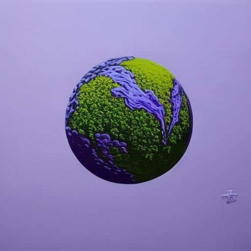 Lavender crystal sphere