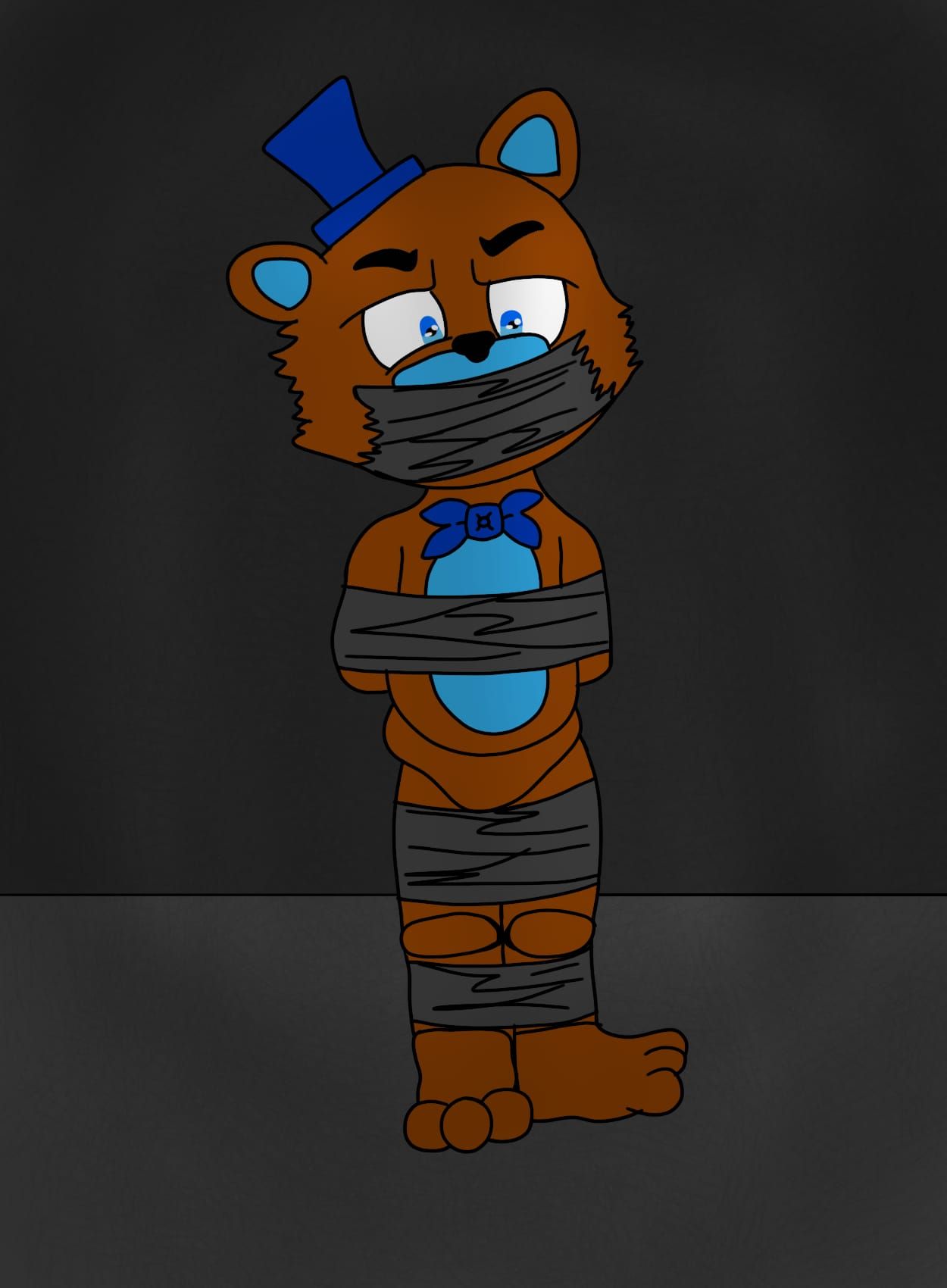 Freddyfazbear5678 tied up with duxt tape