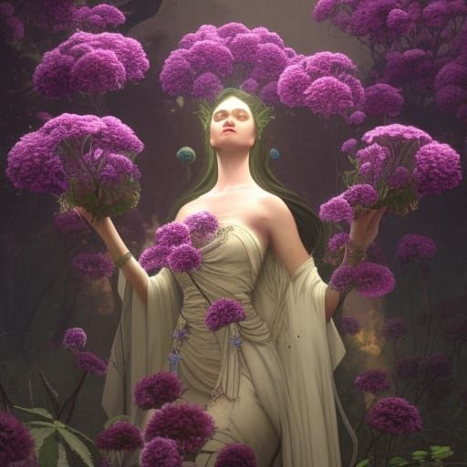 An Earth goddess masterpiece, 8k resolution, dark fantasy co...