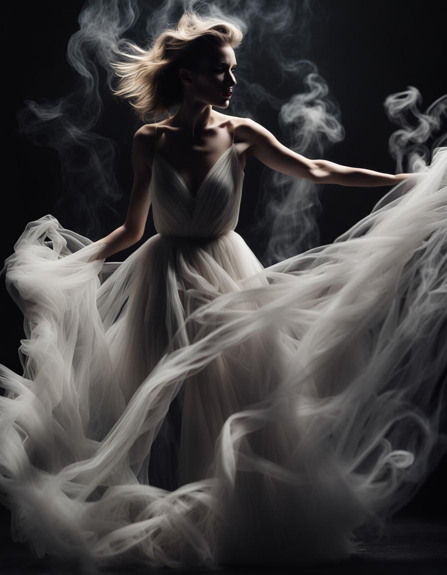 Tulle Dress  by @Typhooncat