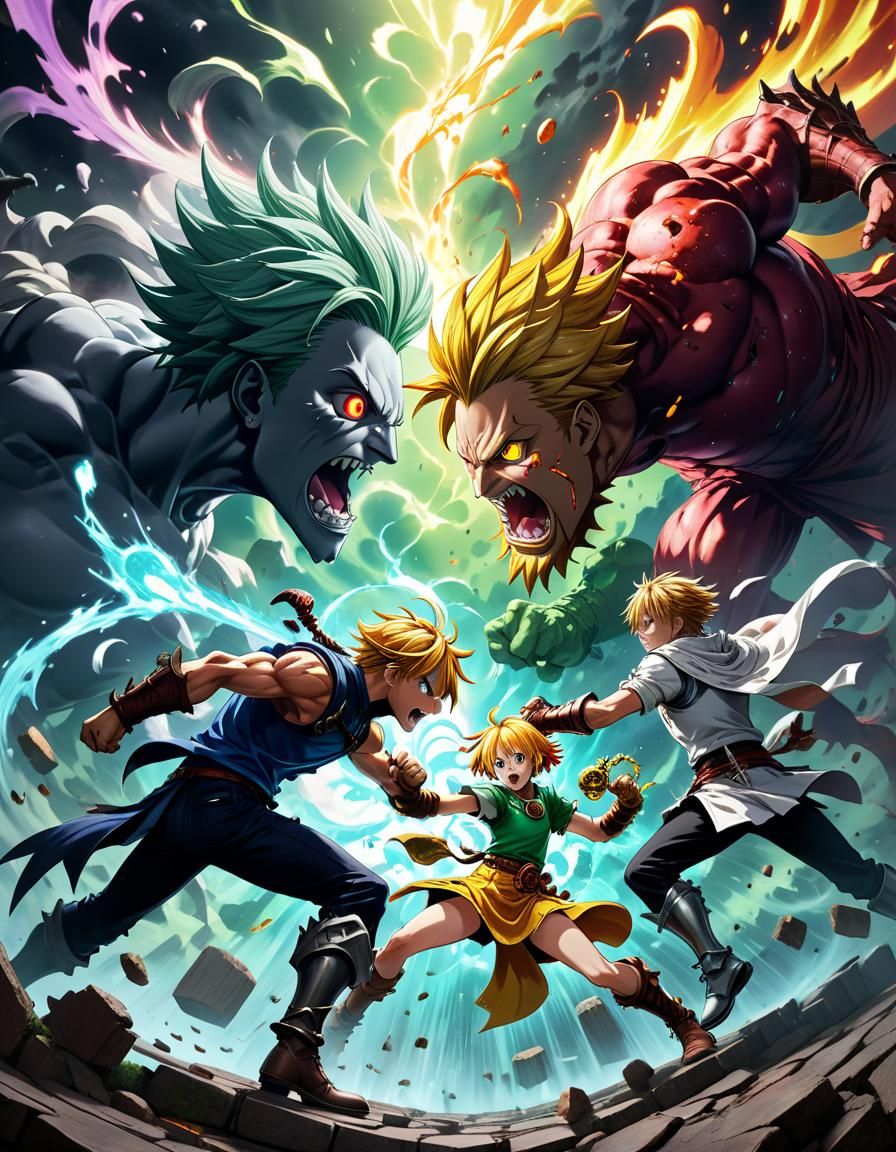 Ultimate battle  by @Airquarios