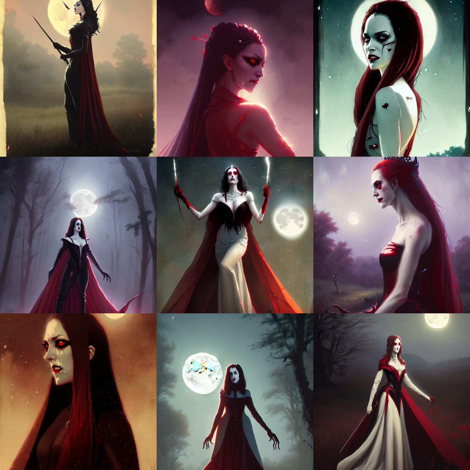 Vampire Queens - AI Generated Artwork - NightCafe Creator