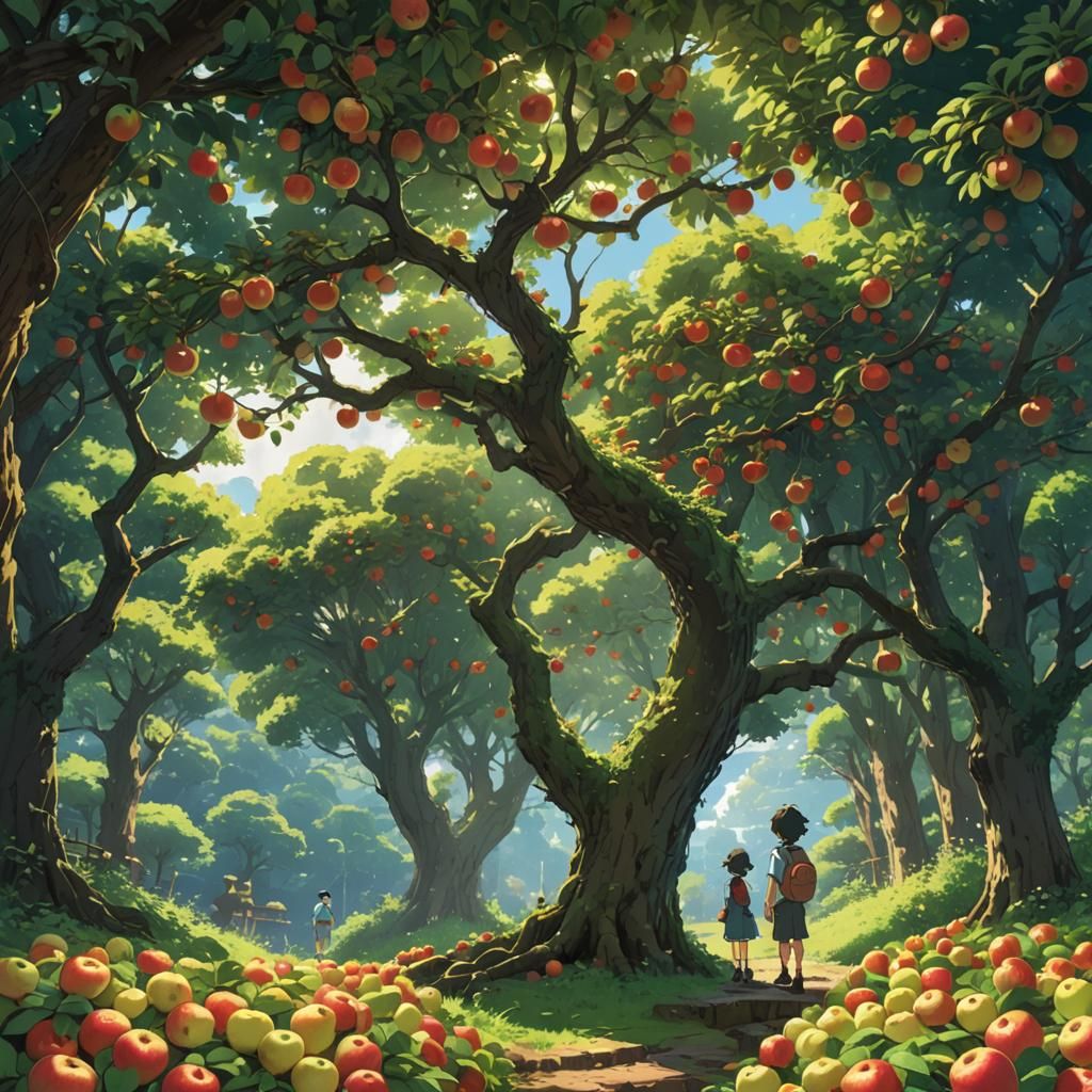 Ahat filled with apples